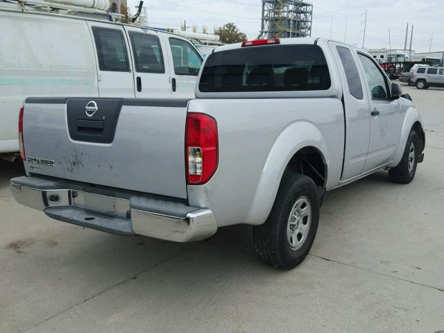 1N6BD0CT8BC413110 - 2011 NISSAN FRONTIER S SILVER photo 4