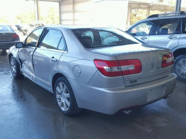 3LNHM26T87R669112 - 2007 LINCOLN MKZ SILVER photo 3