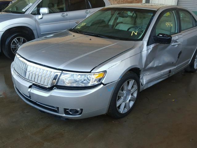 3LNHM26T87R669112 - 2007 LINCOLN MKZ SILVER photo 9