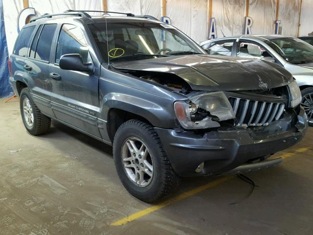 1J4GW48N64C309362 - 2004 JEEP GRAND CHER GRAY photo 1