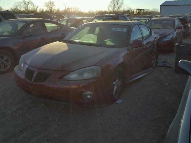 2G2WR524841200832 - 2004 PONTIAC GRAND PRIX MAROON photo 2