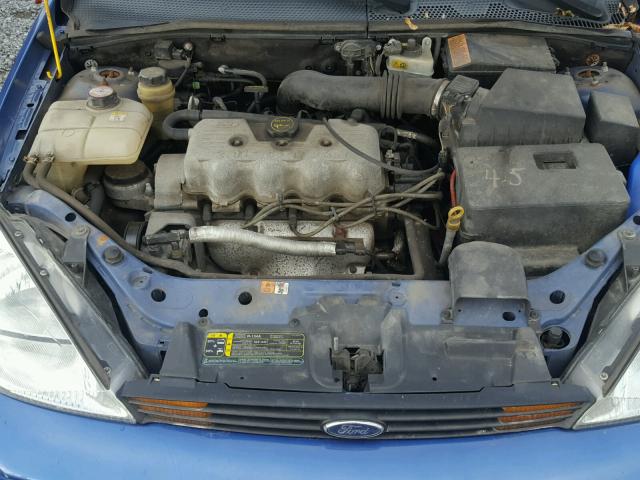 1FAFP34P02W255820 - 2002 FORD FOCUS SE BLUE photo 7