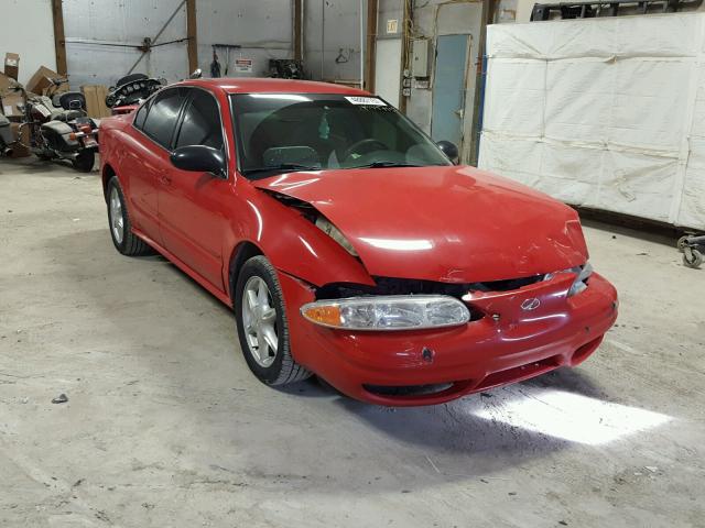 1G3NL52E34C227626 - 2004 OLDSMOBILE ALERO GL RED photo 1