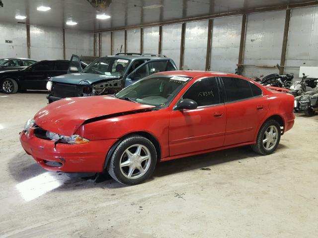 1G3NL52E34C227626 - 2004 OLDSMOBILE ALERO GL RED photo 9