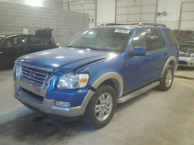 1FMEU7E85AUA42610 - 2010 FORD EXPLORER E BLUE photo 2