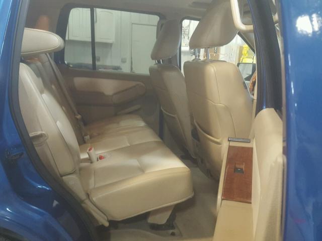 1FMEU7E85AUA42610 - 2010 FORD EXPLORER E BLUE photo 6