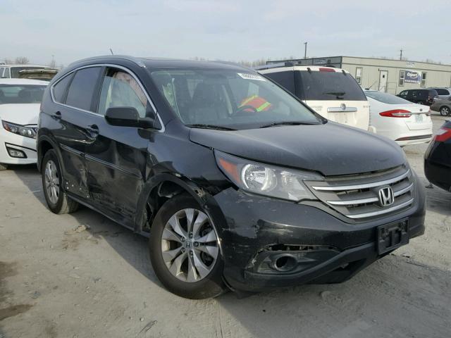 5J6RM4H72CL002463 - 2012 HONDA CR-V EXL BLACK photo 1