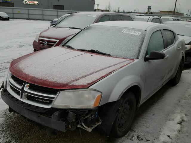 1B3BD4FB8BN543830 - 2011 DODGE AVENGER EX SILVER photo 2