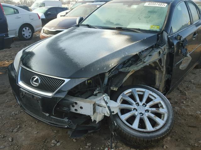 JTHCK262172010111 - 2007 LEXUS IS 250 BLACK photo 9