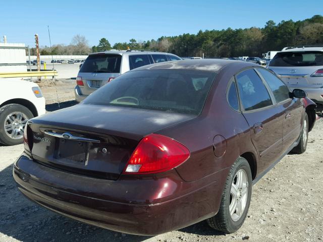 1FAFP56SXYG239916 - 2000 FORD TAURUS SEL MAROON photo 4