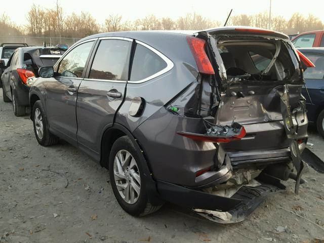 2HKRM3H51GH550043 - 2016 HONDA CR-V EX ნაცრისფერი ფოტო 3