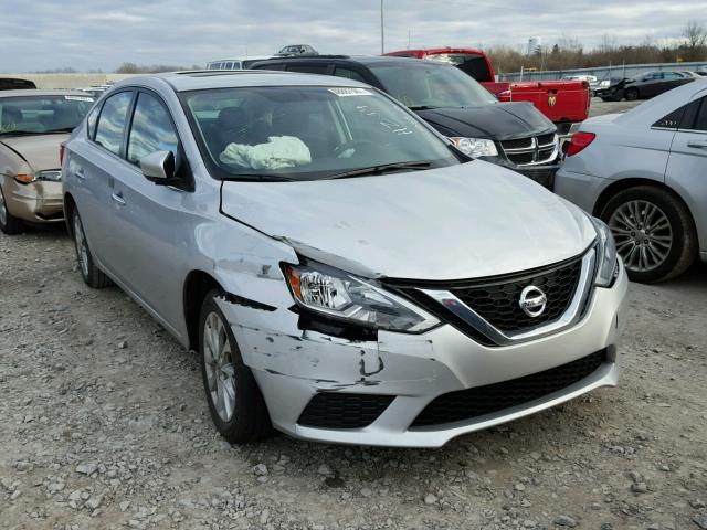 3N1AB7AP5HY325041 - 2017 NISSAN SENTRA S GRAY photo 1