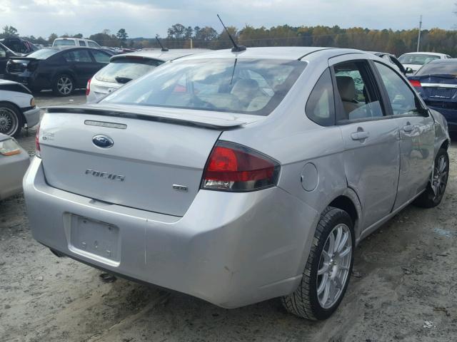 1FAHP3GN5AW272520 - 2010 FORD FOCUS SES SILVER photo 4