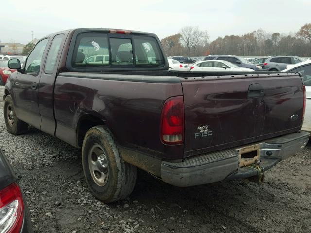 1FTZX17271NB63295 - 2001 FORD F150 MAROON photo 3