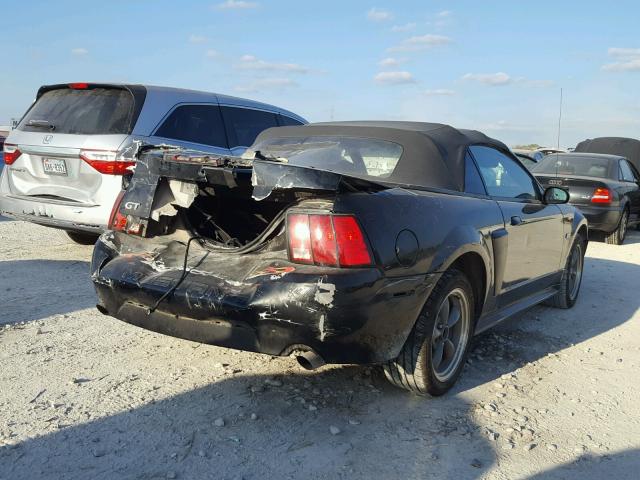 1FAFP45X22F142343 - 2002 FORD MUSTANG GT BLACK photo 4