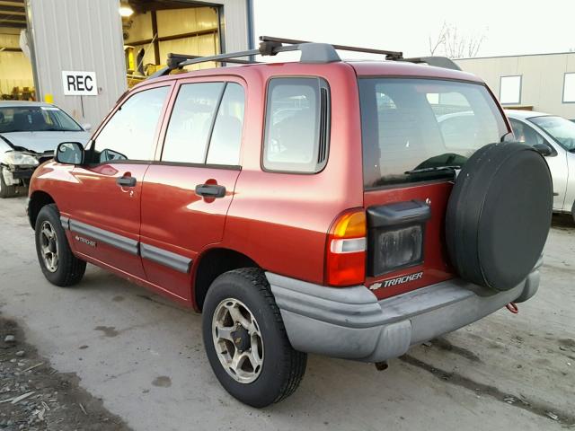 2CNBJ13C916900191 - 2001 CHEVROLET TRACKER RED photo 3