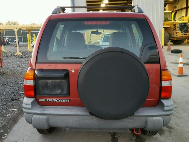 2CNBJ13C916900191 - 2001 CHEVROLET TRACKER RED photo 9