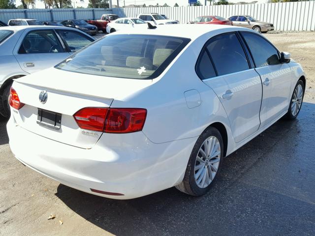 3VWLP7AJ7CM303039 - 2012 VOLKSWAGEN JETTA SEL WHITE photo 4