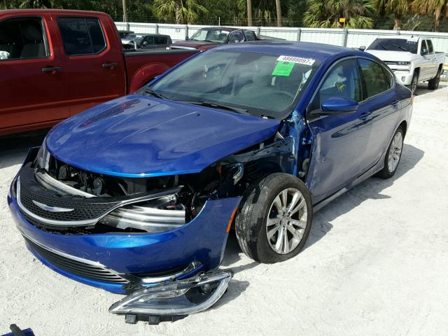 1C3CCCAB3GN113982 - 2016 CHRYSLER 200 LIMITE BLUE photo 2