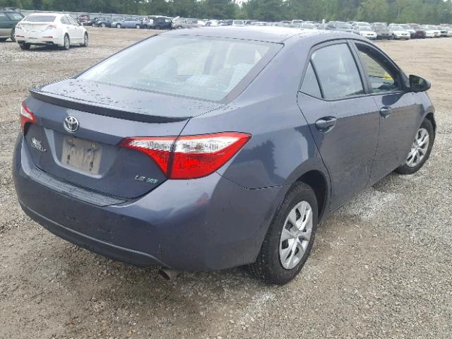 2T1BPRHE8EC083795 - 2014 TOYOTA COROLLA EC GRAY photo 4