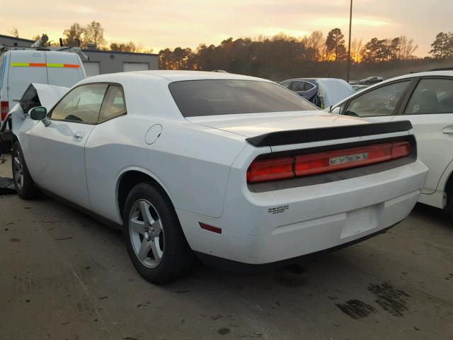 2B3CJ4DV5AH323191 - 2010 DODGE CHALLENGER WHITE photo 3