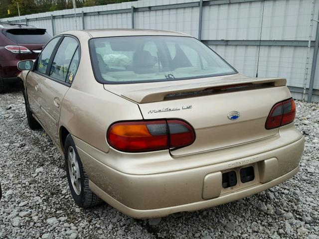 1G1NE52J13M608190 - 2003 CHEVROLET MALIBU LS ოქროსფერი ფოტო 3