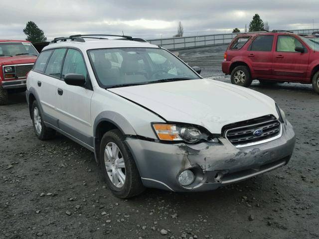 4S4BP61C057343305 - 2005 SUBARU LEGACY OUT WHITE photo 1