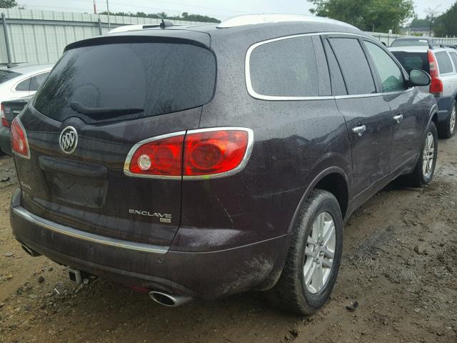 5GAER13738J241682 - 2008 BUICK ENCLAVE CX MAROON photo 4