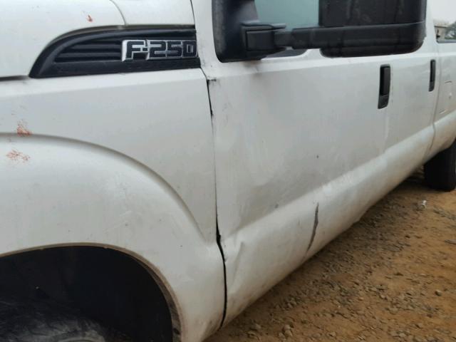 1FT7W2A64CEA76727 - 2012 FORD F250 SUPER WHITE photo 9