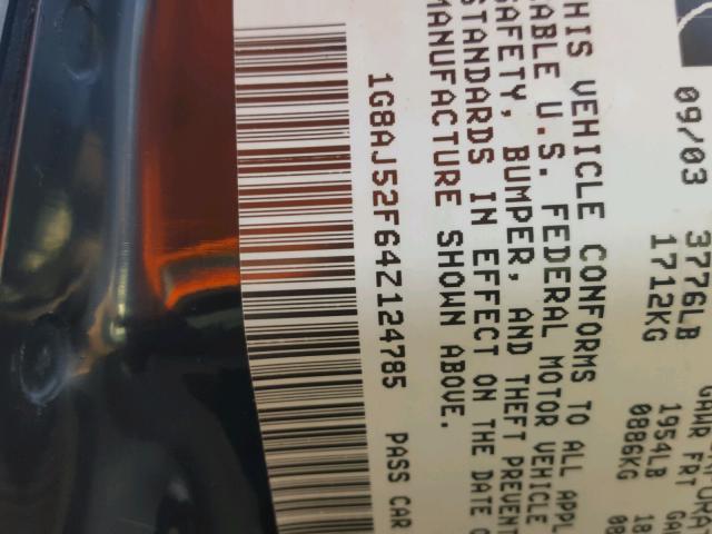 1G8AJ52F64Z124785 - 2004 SATURN ION LEVEL 银色 照片 10