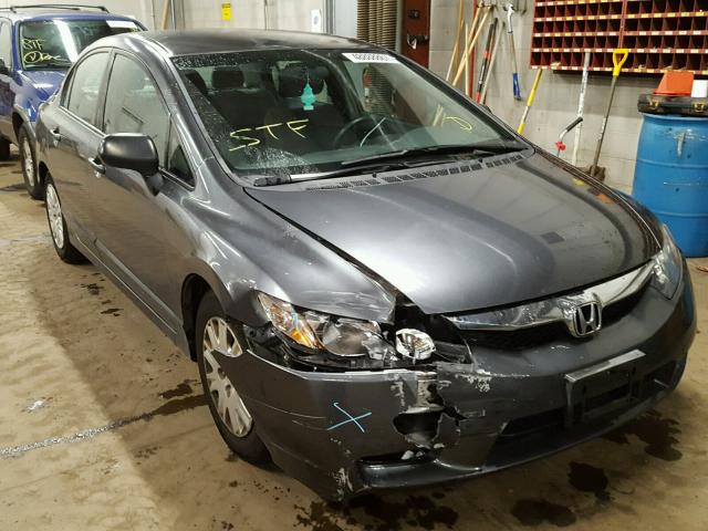 2HGFA1F39AH553145 - 2010 HONDA CIVIC VP GRAY photo 1