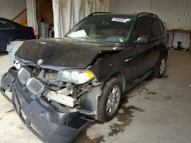 WBXPA73464WC39077 - 2004 BMW X3 2.5I BLACK photo 2