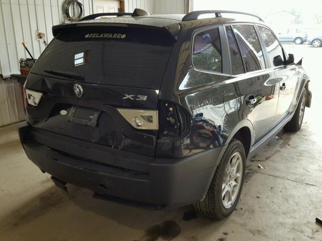 WBXPA73464WC39077 - 2004 BMW X3 2.5I BLACK photo 4