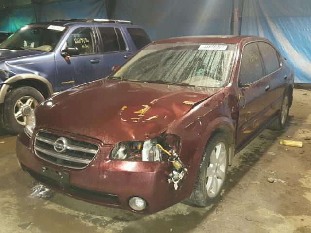 JN1DA31A13T411629 - 2003 NISSAN MAXIMA GLE BURGUNDY photo 2