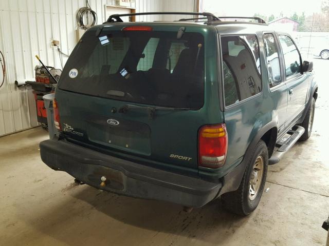 1FMYU22X2XUC21420 - 1999 FORD EXPLORER GREEN photo 4