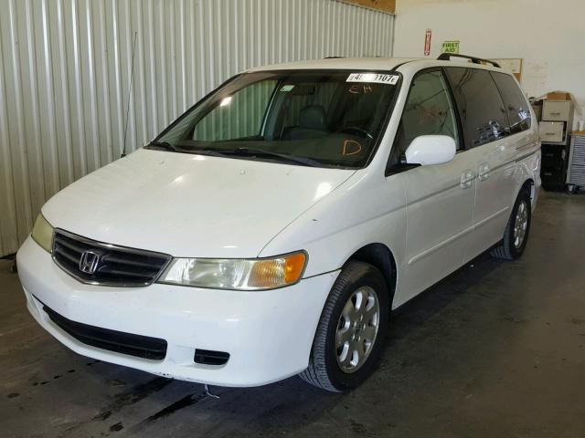 2HKRL18902H531132 - 2002 HONDA ODYSSEY EX WHITE photo 2