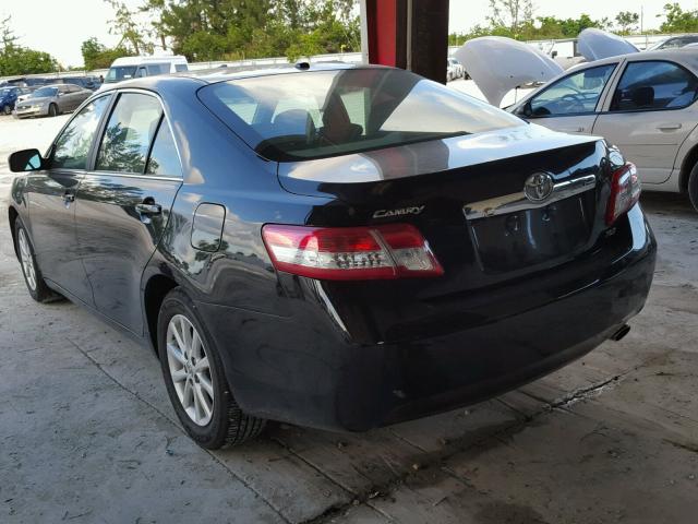 4T1BF3EK8BU221954 - 2011 TOYOTA CAMRY BASE BLACK photo 3