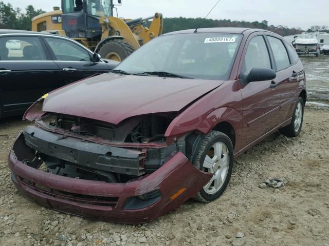 1FAHP37N17W213389 - 2007 FORD FOCUS ZX5 BURGUNDY photo 2