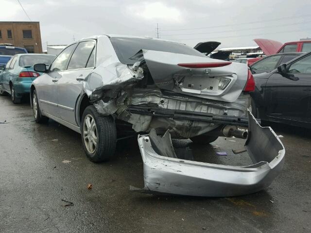 JHMCM56827C002979 - 2007 HONDA ACCORD EX SILVER photo 3