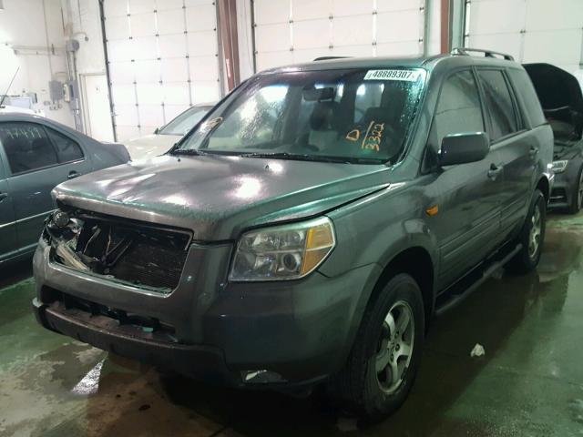 5FNYF18528B013322 - 2008 HONDA PILOT EXL CHARCOAL photo 2