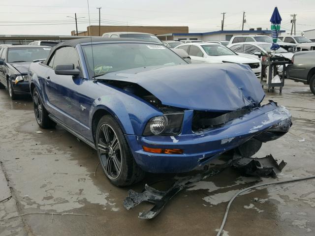 1ZVHT84N685169675 - 2008 FORD MUSTANG BLUE photo 1