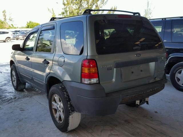 1FMYU93177KA59993 - 2007 FORD ESCAPE XLT GREEN photo 3