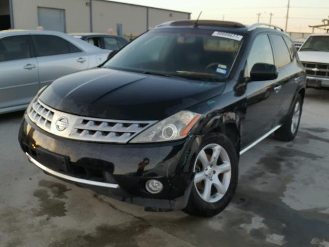 JN8AZ08W57W616484 - 2007 NISSAN MURANO SL BLACK photo 2