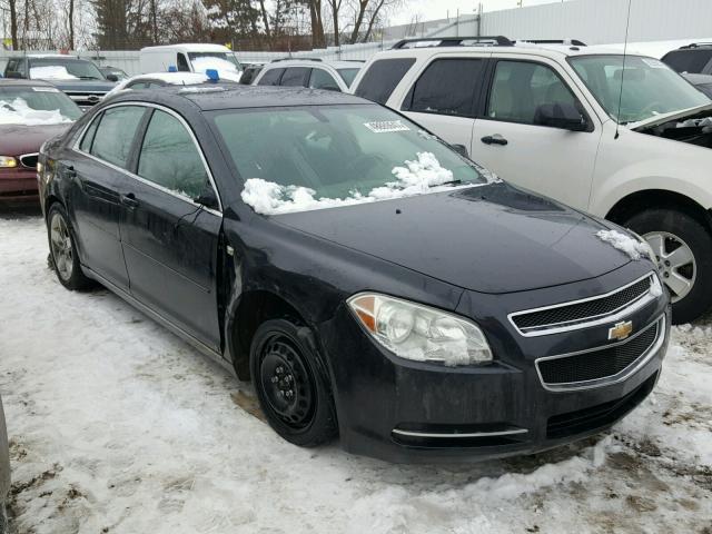 1G1ZH57B38F214745 - 2008 CHEVROLET MALIBU 1LT BLACK photo 1