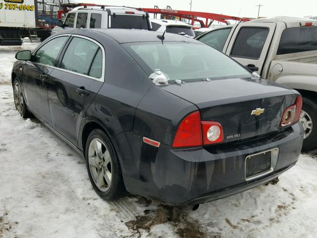 1G1ZH57B38F214745 - 2008 CHEVROLET MALIBU 1LT BLACK photo 3