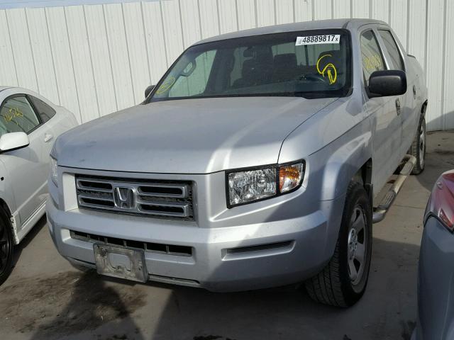 2HJYK16277H511928 - 2007 HONDA RIDGELINE SILVER photo 2