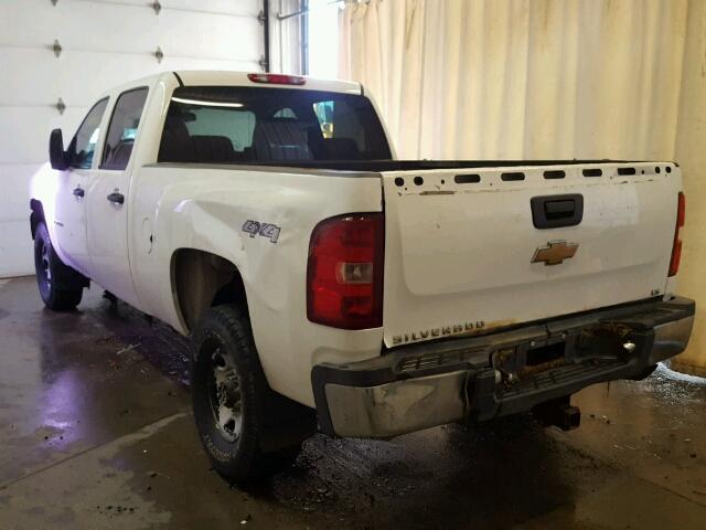 1GCHK23K38F115268 - 2008 CHEVROLET SILVERADO WHITE photo 3