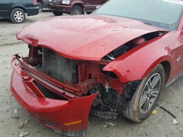 1ZVBP8AM0B5166106 - 2011 FORD MUSTANG RED photo 9