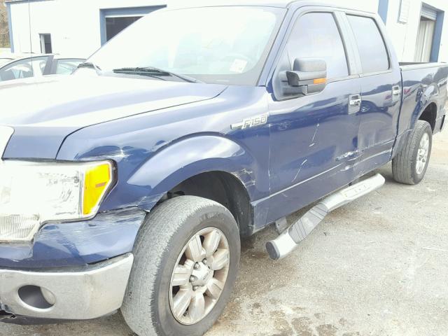 1FTEW1C86AKA19511 - 2010 FORD F150 SUPER BLUE photo 9