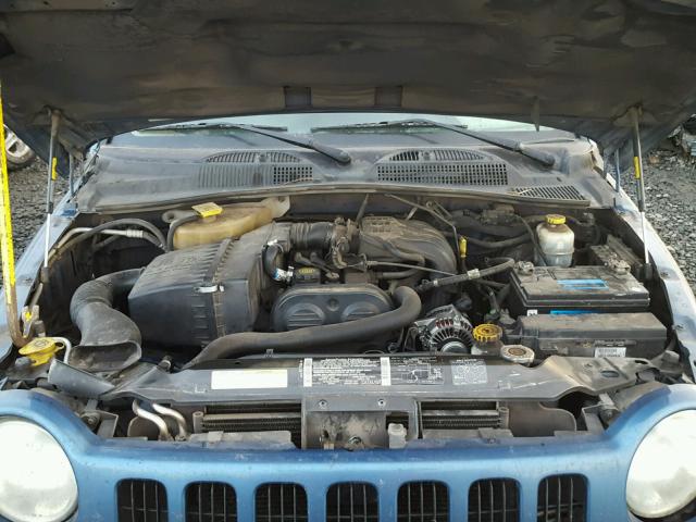 1J4GL48163W523710 - 2003 JEEP LIBERTY SP BLUE photo 7